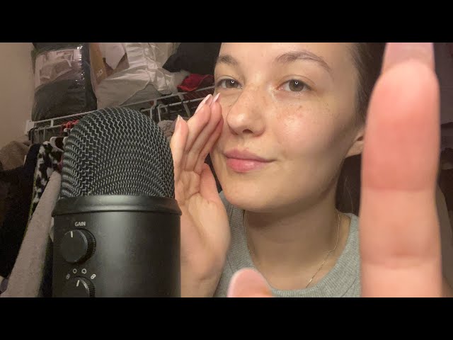ASMR Tingly Trigger Words with Face Touching