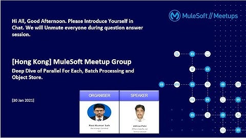 Hong Kong Virtual Meetup : Deep Dive of Parallel For Each, Batch Processing and Object Store