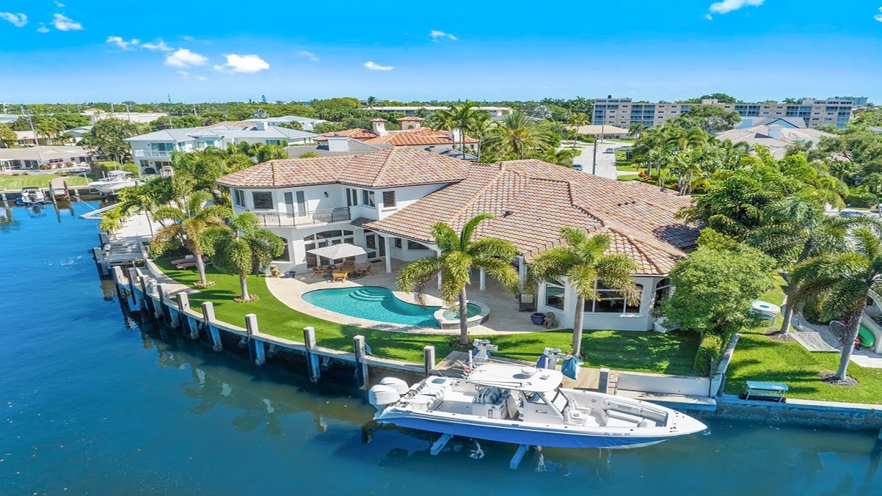 Boca Raton Waterfront Home For Sale in Lake Rogers YouTube