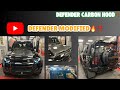 Accessories for DEFENDER | Defender Carbon Hood &amp; Roof Lights | DEFENDER Modified #defender 