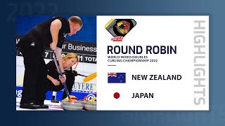 New Zealand v Japan - Highlights - World Mixed Doubles Curling Championship 2022