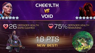 CHEE’ILTH SHREDS 26 BARS VS SOLO COLISEUM VOID | MARVEL CONTEST OF CHAMPIONS