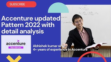 Accenture Updated Exam Pattern 2022 |Latest Pattern 2022 revised | Section Wise Details