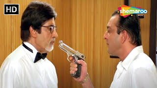 मुन्ना भाई ने दी अमिताभ को धमकी - Hum Kisise Kum Nahin - Amitabh, Sanjay, Ajay, Aishwarya - HD