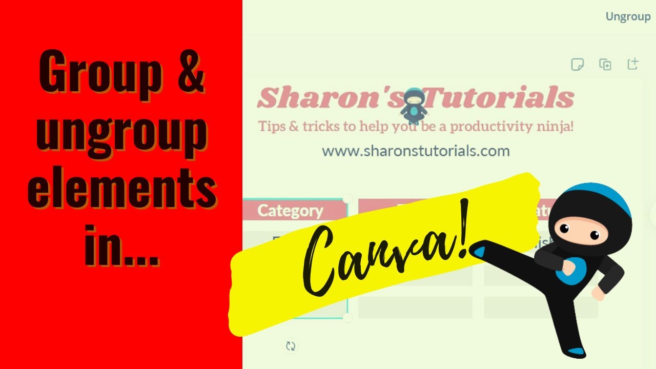 How To Group Ungroup Elements In Canva YouTube
