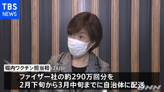 小児接種用ファイザー製ワクチン２月から配送へ 堀内ワクチン相【新型コロナ】