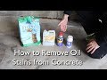 How to Remove an Oil Stain from Concrete -- by Home Repair Tutor How to Remove an Oil Stain from Concrete -- by Home Repair Tutor