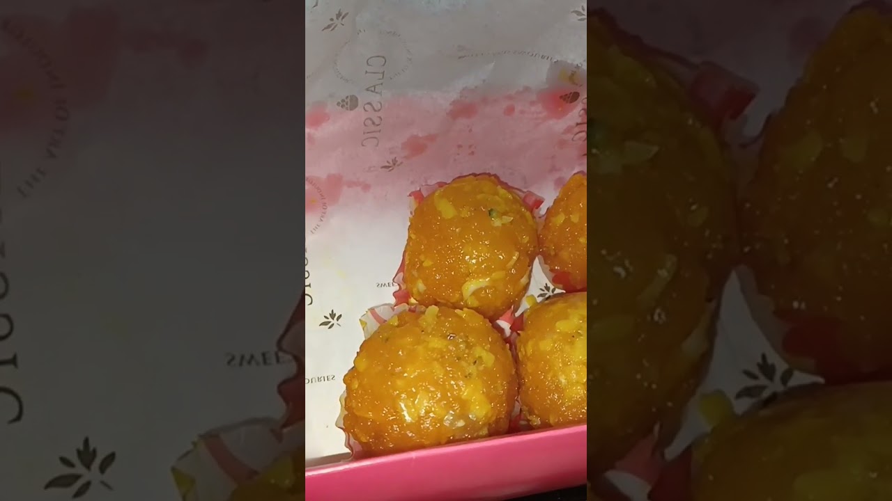 A box Of happiness 🥰. Motichur laddus from classic.