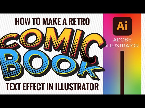 How to make a retro comic book text effect in Adobe Illustrator