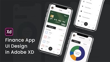 Finance mobile app UI design in Adobe XD