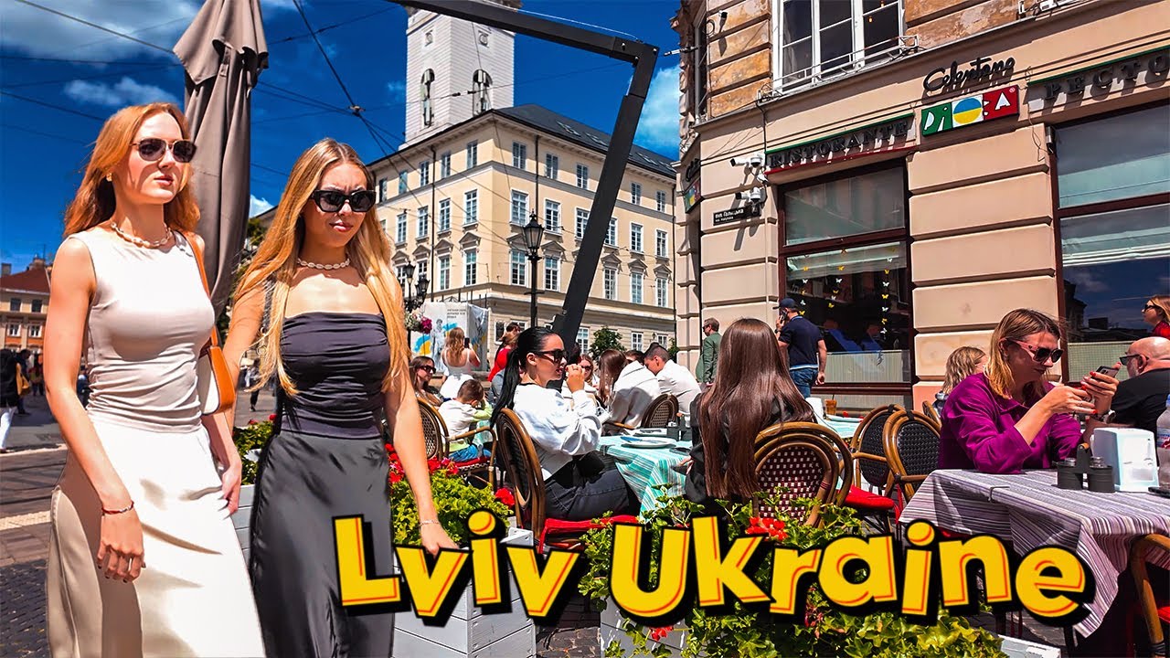Україна❤️Львів Місто, що Закохує з Першого Кроку! Звуки Міста, Вуличні Сцени (Віртуальна Подорож 4К)