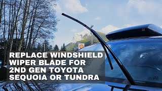 Replace Windshield Wiper Blades on 2nd Gen Toyota Sequoia and Thundra by Off-Road Discovery 85 views 4 weeks ago 2 minutes, 15 seconds