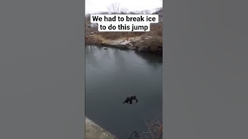 Ice Jump #cliffjumping #adventure #extreme