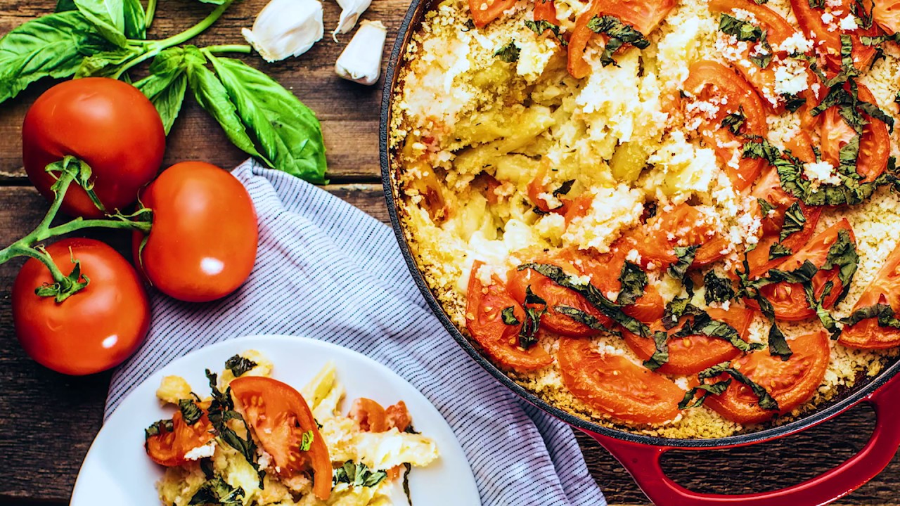 Big Dish Recipes Tomato Basil Mac & Cheese YouTube
