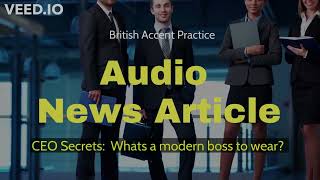 British Conversation and Listening Practice - Audio News Article