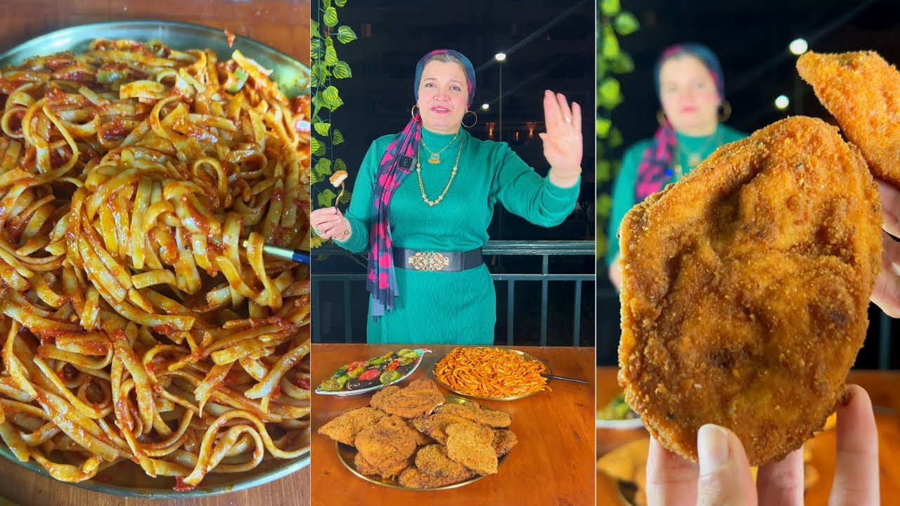 قبل  التفريز تعالي اعرفي التأسيس😂 بانيه و مكرونة صوص أحمر زي ما قال الكتاب أحلى طعم هتدوقيه