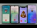 Incoming Calls IPhone XR and Samsung Galaxy A24, Samsung Galaxy Note 10 , Samsung Galaxy S23 Ultra 