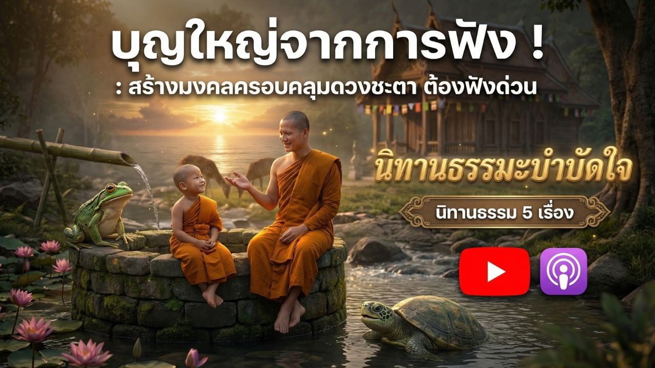 บุญใหญ่จากการฟัง:สร้างมงคลครอบคลุมดวงชะตา นิทานบำบัดใจ |EP.13| #ฟังธรรม #ธรรมะเปลี่ยนชีวิต