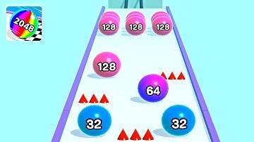 Ball Run 2048 ! All Levels Gameplay (10562-10582) android, ios