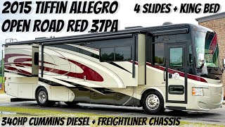 2015 Tiffin Allegro Open Road RED 37PA A Class 340HP Cummins Diesel Pusher @ Porter's RV  $142,900