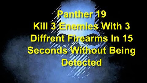 Ghost Recon Breakpoint : Panther Rank 19 : 3 Kills With 3 Different Guns In 15 Seconds Undetected
