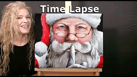 Learn How to Draw and Paint with Acrylics "SANTA'S...