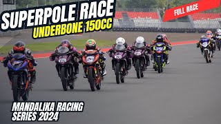 Super Ketat‼️Superpole Race UB150 Mandalika Racing Series 2024 Ronde 1 (Full Race)