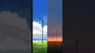 Drawing Aesthetic Landscape #ibispaintx #painting #art #digitalart #tutorial #foryou #fyp