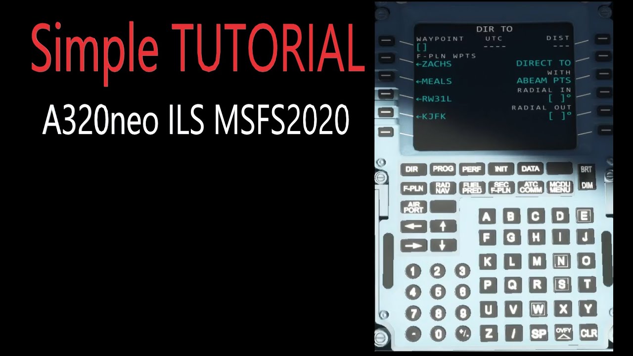 How to make an ILS approach A320neo (MSFS2020) - YouTube
