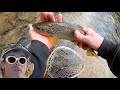 Fishing for BEAUTIFUL Wild Brown Trout Small Stream WNC Western North Carolina