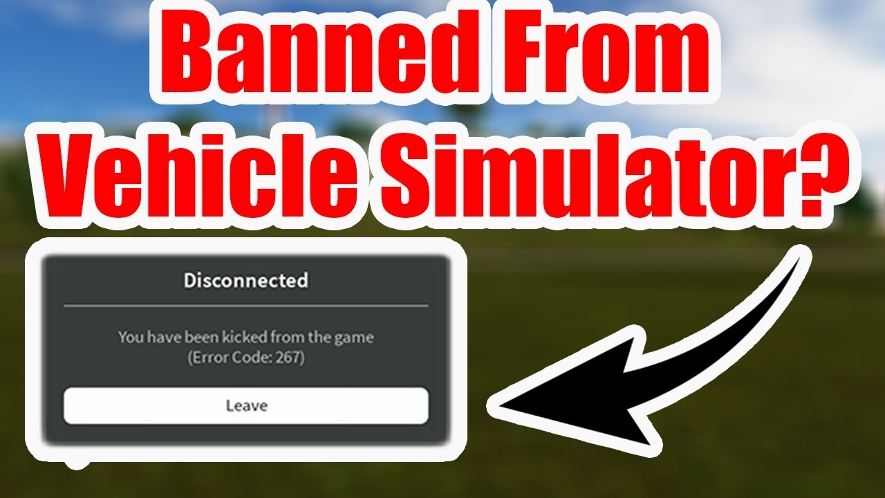 Banned From Roblox Vehicle Simulator Youtube