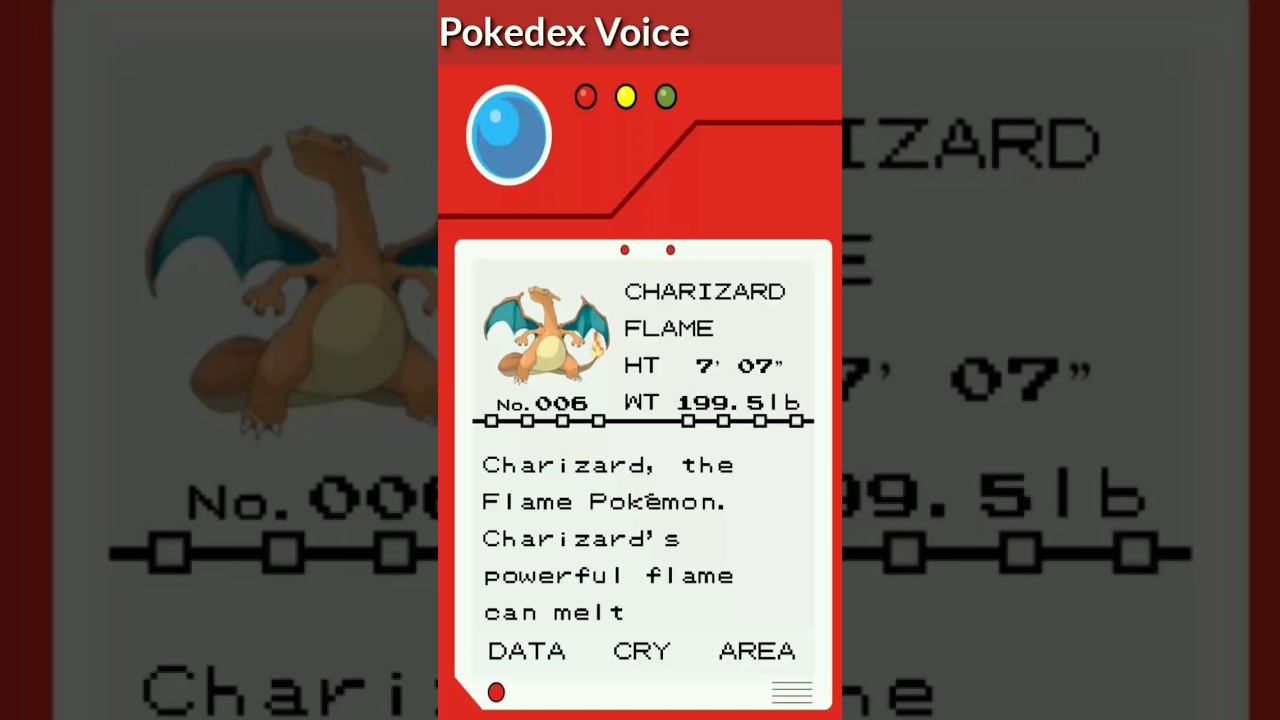 Pokedex Voice Charizard