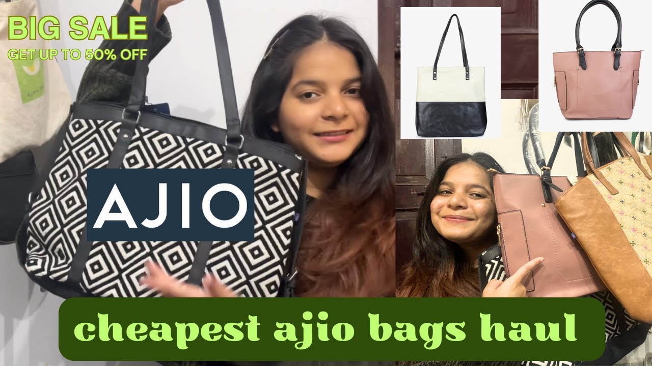 *CHEAPEST AJIO BAGS 👜HAUL* upto 70 off on bags bold SALE is live