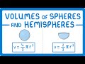 Gcse maths  calculate volume of spheres and hemispheres 111