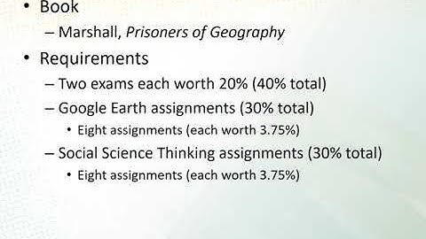 GEOG 101 Course Introduction, online