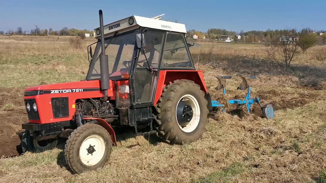 Zetor 7211 i LEMKEN OPAL 90. Orka starego ugoru. Dźwięk silnika!