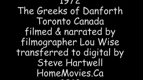 1972 The Greeks of Danforth (Toronto) by Lou Wise