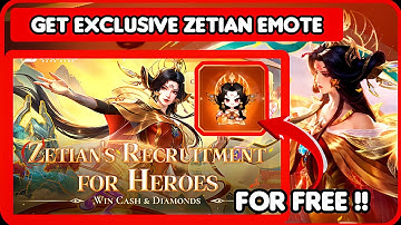 GET EXCUSIVE ZETIAN EMOTE FOR FREE ON THIS ZETIAN WEB EVENT !! ~ ZETIAN MOBILE LEGENDS
