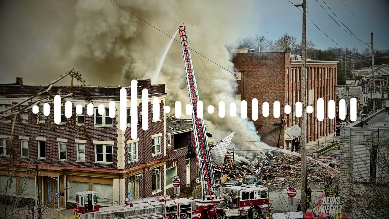 R.M. Palmer explosion Fire & EMS dispatch audio, first hour of on-scene radio traffic