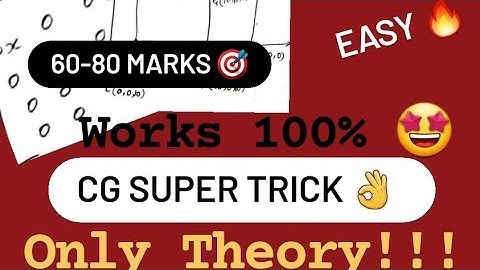 Score 60+ in CG 🤩 | ONLY Theory Questions 18CS62 | 2022 SUPER TRICK 🔥🎯 #vtu #2022 #cg