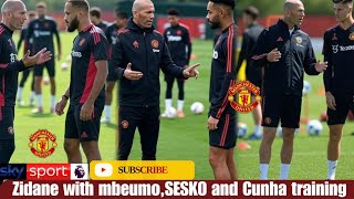 🚨ZINEDINE ZIDANE TRAINS WITH MAN UNITED! MASTERCLASS AT CARRINGTON AHEAD OF PREMIER LEAGUE CLASH🚨