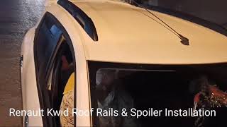 Renault Kwid Roof Rails||Spoiler with Indicators and Brake lIghts||