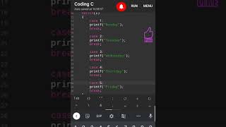 #428  C programming   switch case   #c language #coding #teach techno  #c programming for beginners