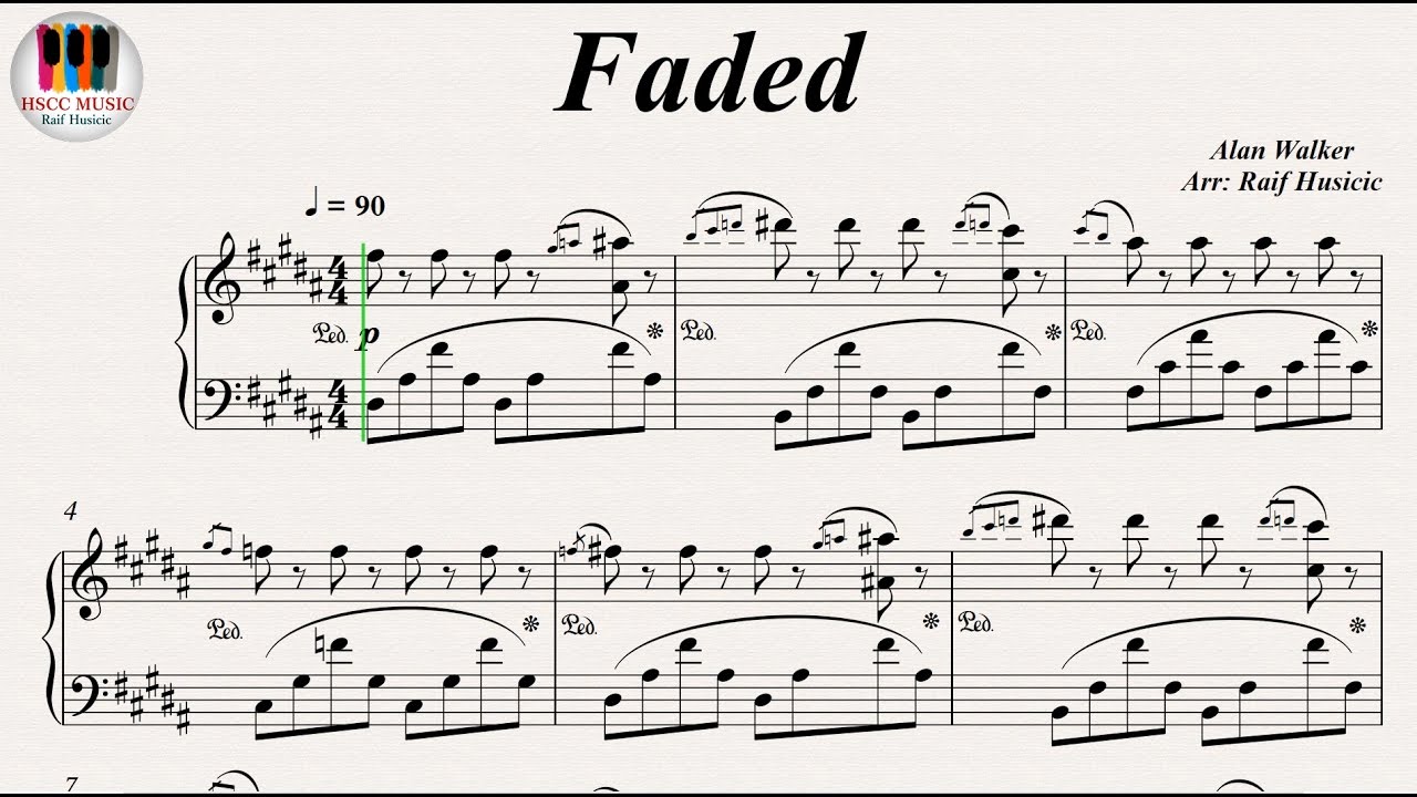 Faded Alan Walker Piano Youtube