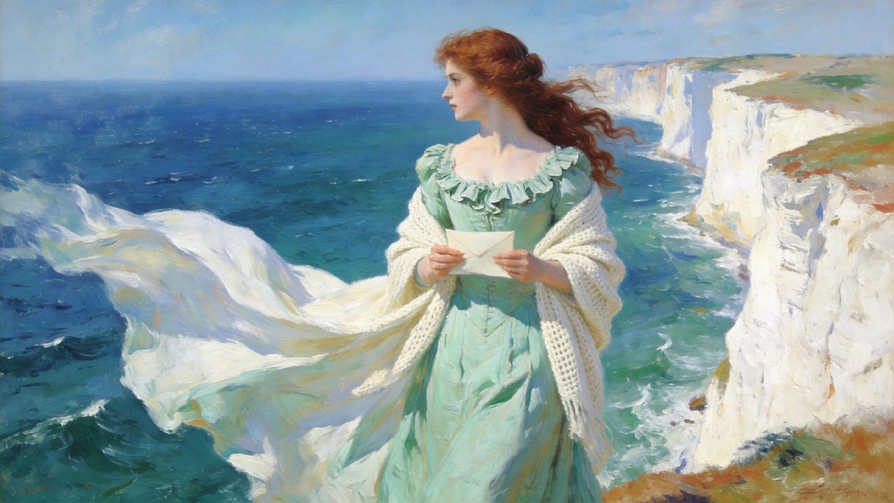 Visual Poems | Monet | A Letter to the Sea: A Romantic Encounter with the Wind and Deep Blue | 4K