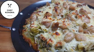 CHICKEN ARTICHOKE AND PESTO PIZZA! by Chef Kendra Nguyen 457 views 1 year ago 8 minutes, 6 seconds