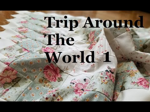 How to make a flower-filled round-the-world quilt (1)