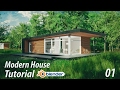 Create a Modern House Blender Tutorial 1 of 3