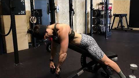 Inclined bentover high row to external rotation to press