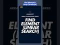 9/14 Find Element in Array | #html #css #js #coding #webdesign
